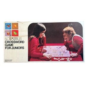 Selchow & Righter Scrabble Crossword Game for Juniors Kids Vintage